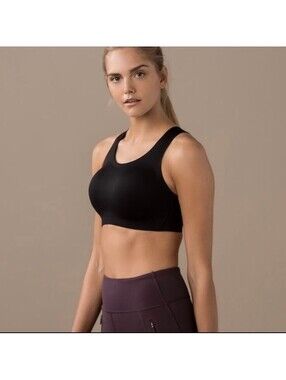 Lululemon Enlite Bra 34DD Black Wireless High Support Full Coverage Sports Bra
